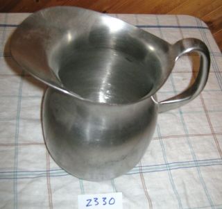 Vintage Vollrath Stainless Steel Us Military Hospital Pitcher (15)