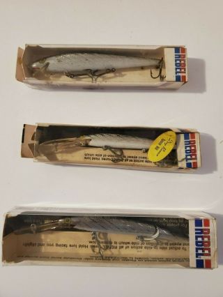 Vintage Fishing Lures Rebel Spoonbill,  Jointed Spoonbill,  Floater Minnow
