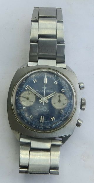 Vintage Jaquet - Droz Chronograph Wristwatch A/f