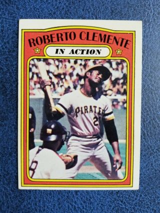 1972 Topps Roberto Clemente,  Pittsburgh Pirates,  310 Hall Of Famer,  3000 Hits