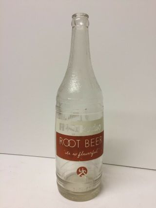 Vintage Richardson Root Beer 26 Oz Soda Pop Bottle Cs28