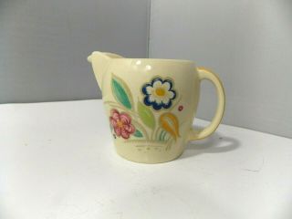 Susie Cooper Productions Creamer - Nosegay Pattern Yellow Dishes - 1930 