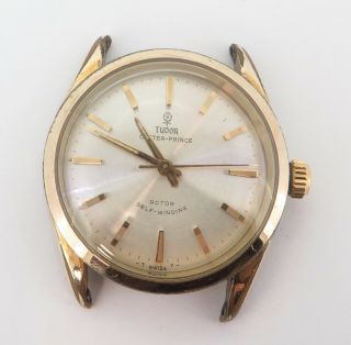 Vintage 1963 Tudor Oyster Small Rose 25j Automatic Wind Mens Watch 7965 No Res