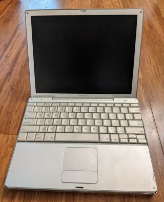 Vintage Apple Powerbook G4 12 ",  867 Mhz,  Aluminum,  2003,  M8760ll/a,  As - Is