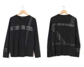 Vintage Mens Adidas X Y - 3 Long Sleeve T Shirt Tee Black Size L