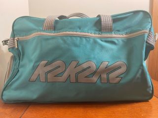 Vintage K2 Ski Duffle Bag Blue And Grey Duffle
