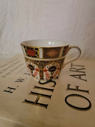 Royal Crown Derby Imari 1128 Blue Gold & Orange Floral Coffee Tea Cup