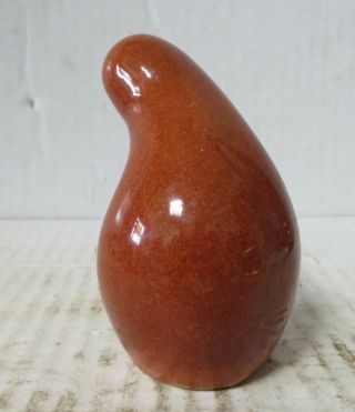 Vintage Eva Zeisel Red Wing Brown Town & Country,  Shmoo Salt/ Pepper Shaker 3 "