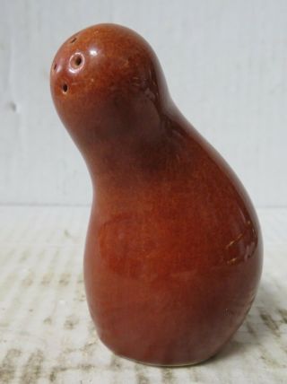 Vintage Eva Zeisel Red Wing Brown Town & Country,  Shmoo Salt/ Pepper Shaker 3 
