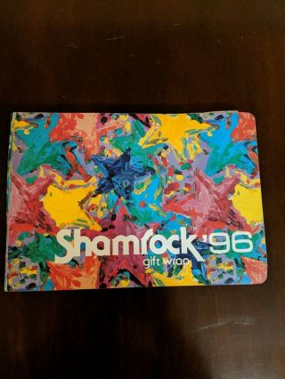 Shamrock Gift Wrap Paper Sample Book 1993 Craft Stock Scrap Scrapbook 160 Pg Vtg