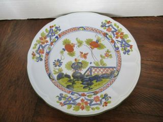 Vintage Hand Painted Imola Ceramic 8 3/4 " Plate Italy