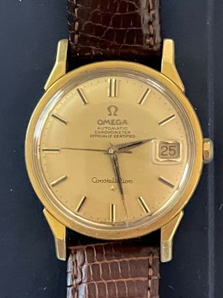 Vintage Omega Constellation.  Automatic Chronometer.  Two - Tone Case.