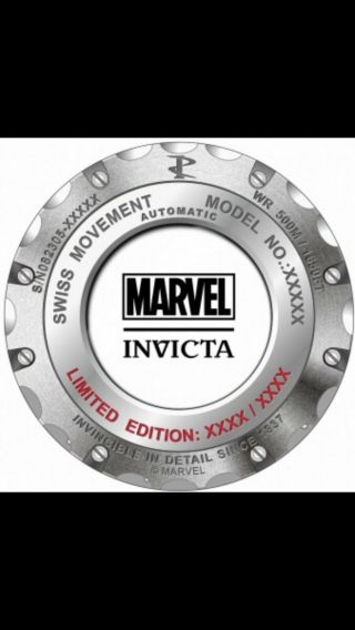 Invicta Marvel Punisher Men Model 27161 - Men ' s Watch Automatic SW500 UNIQUE 4