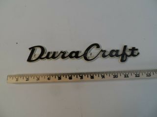 Vintage Dura Craft Boat Emblem