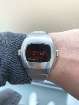 Vintage Tiffany & Co Pulsar Lobster Time Computer P3 Date/command Led Watch 1974