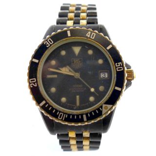 Tag Heuer 1000 Series 980.  029b Prof Black Dial 200m Quartz Stainless Steel Watch