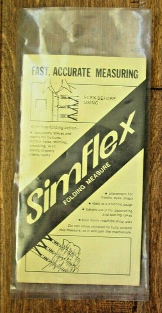 Vtg Simflex Folding Measure Tool Gauge Accurate Spacing