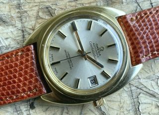 1972 Omega 168.  017 Constellation Chronometer Cal.  565 Dial Gold Filled