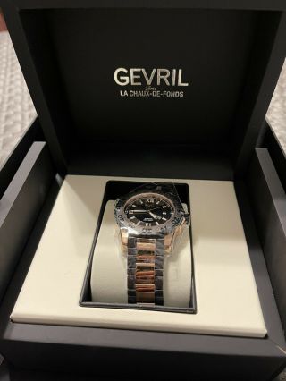 Gevril Seacloud Swiss Automatic Diver Two Tone Limited Edition Watch