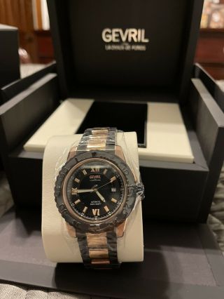 Gevril Seacloud Swiss Automatic Diver Two Tone Limited Edition Watch 3