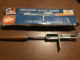 Vintage Phentex Adjustable Punch Needle For Rugs,  Murals.  Phentex