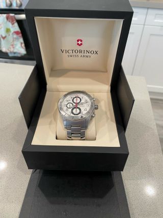 Victorinox Swiss Army Ambassador Clous De Paris Watch Automatic Chronograph