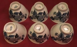 Set Of 6 3.  5” Vintage Fine Japanese Imari Porcelain Rice Bowls C50s Lida’s Mark