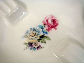 Italian Porcelain Florals Flowers Ashtray Made by Alfa 2