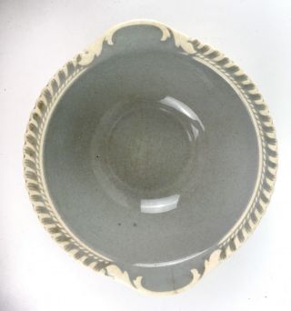 5 Vintage Harker Pottery Chesterton Ware Light Gray Cereal Dessert Bowls 2