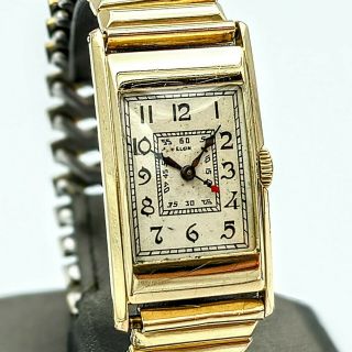 Art Deco Elgin Watch 15 Jewels Cal.  Grade 522 U.  S.  A.  Vintage 1934 Wristwatch