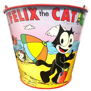 Vintage Felix The Cat Tin Sand Pail 1960 