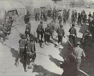 Riot Training 27th Division Fort Mcclellan Vintage Wwii Military File Photo