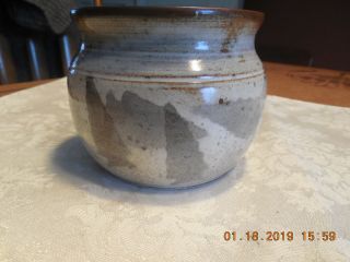 Vtg Norby Hand Thrown Pottery Small Vase