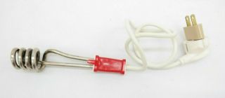 Vintage 300w - 220v Water Heater Portable Electric Immersion Element Travel Tf