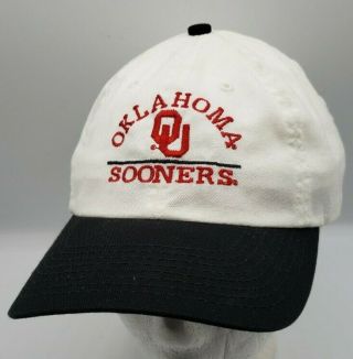 Vintage Ou Oklahoma Sooners Hat Made In Usa Ball Cap American Flag Adjustable