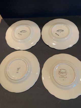 Vintage Set of 8 Franciscan Desert Rose Bread & Butter Plates - EARLY USA MARKS 3