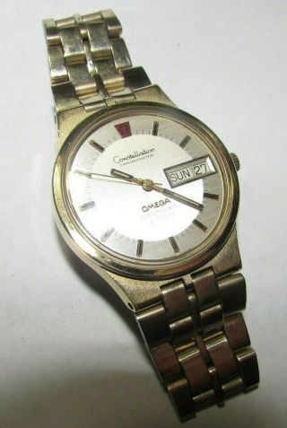 Vintage Omega Constellation Chronometer Wrist Watch Electronic F300hz Running