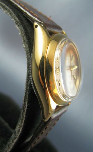 Vintage Rolex Tudor Solar Aqua Gold Tone Ladies Watch 7935 Cal.  1173 1950 4