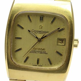 Omega Constellation Square Gold Dial Automatic Men 