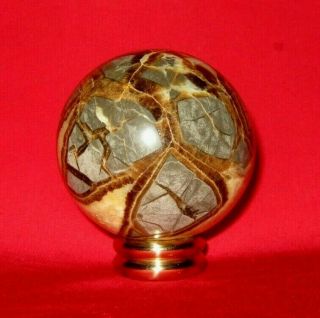 Marble Paperweight - Sphere Ball - Natural Stone - Vintage - 2.  5 " Diameter