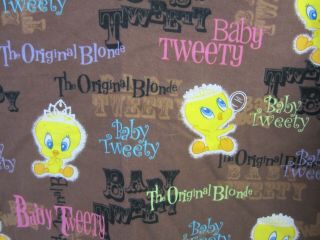 Looney Tunes Baby Tweety Bird Medical Scrub Shirt XL Blonde unisex vtg 3