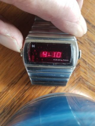 Hamilton Red Digital Led Watch,