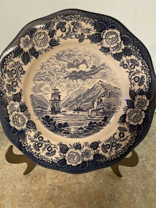 Vintage Royal Warwick - Loch Of Scotland Dinner Plate