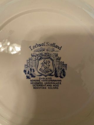 Vintage Royal Warwick - Loch of Scotland Dinner Plate 2