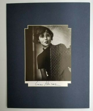 Luise Rainer Matted,  Signed B/w Photograph - Autographed
