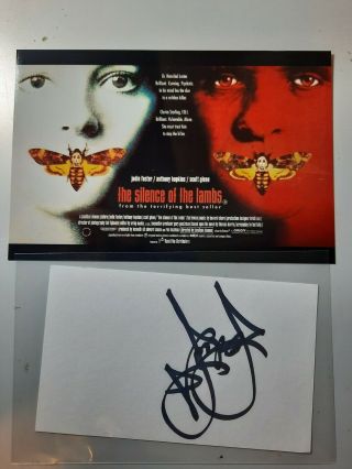Jodie Foster " Silence Of The Lambs " Authentic Autograph W/photo