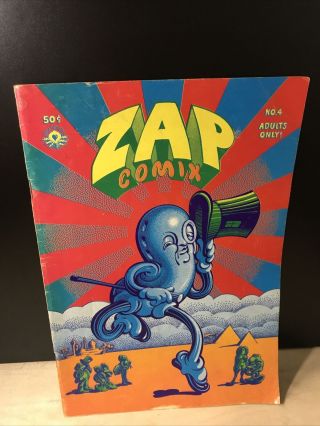 Vintage Robert Williams Zap Comix No.  4 Apex Novelties Comic Book