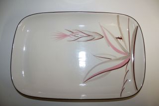 Winfield China Dragon Flower Pottery Mcm Dinnerware; Rectangle Serving Platter