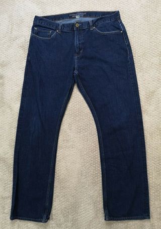 Banana Republic Vintage Straight Mens Jeans Dark Wash Blue Denim Size 35x32