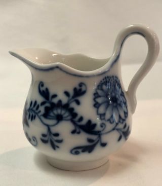 Rare Find - Antique Meissen Blue Onion Porcelain - Demitasse Creamer Pitcher